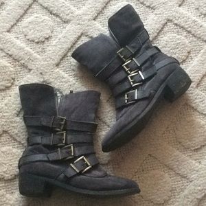 Joyfolie youth 2 London boots distressed buckle